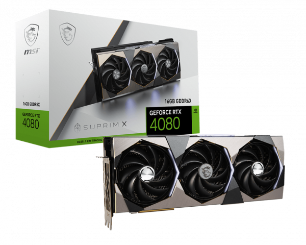 MSI RTX4080 SUPRIM X 16GB GDDR6X HDMI 3xDP