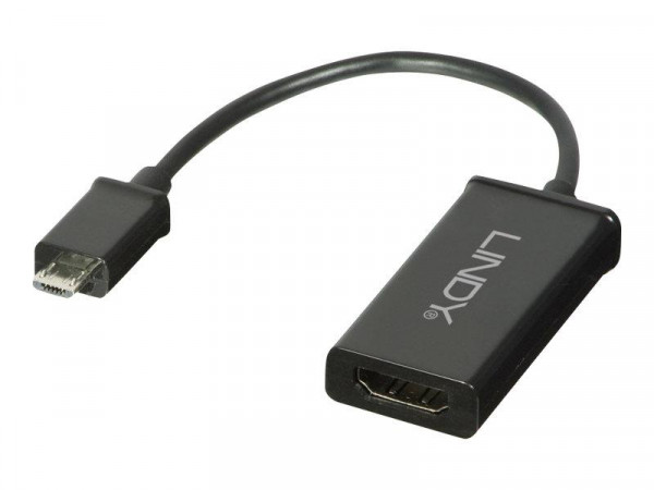Lindy Adapter Micro USB MHL 2.0 an HDMI Typ A aktiv 1080p