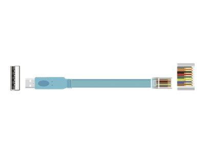 DELOCK Adapter USB2.0/A St > Seriell RS232 RJ45 St 3.0m blau
