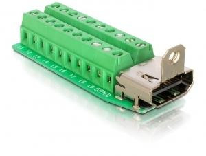 Adapter Delock Terminalblock 20Pin -> HDMI Buchse