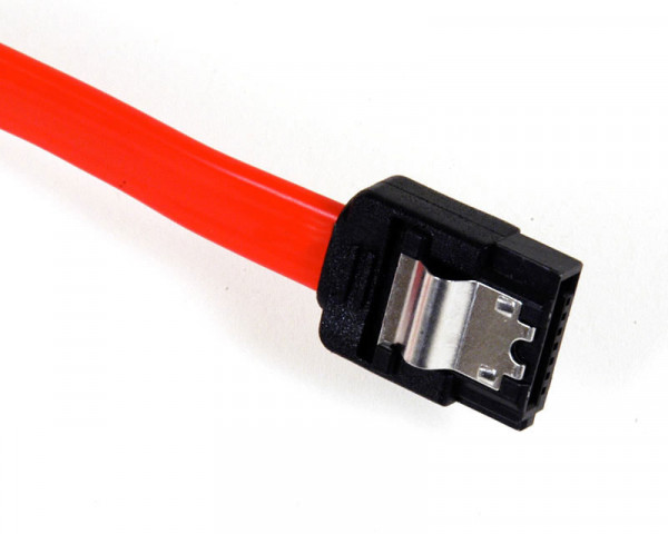 Sharkoon Kabel SATA II +Latch 50cm rot
