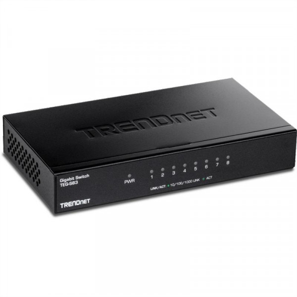 TRENDnet Switch 8 Port Gbit Desktop Switch /w metal case