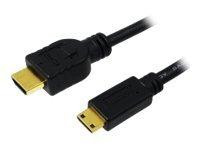 LogiLink HDMI-Kabel Ethernet A -> mini St/St 1.00m sw