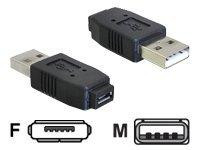 Delock USB-Adapter - USB (M) bis Mikro-USB Typ AB (W)