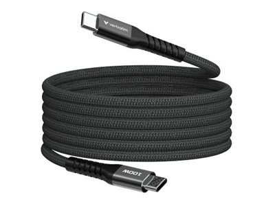 Verbatim Sync & Charge USB-C to USB-C 100W Magn. 120cm Black