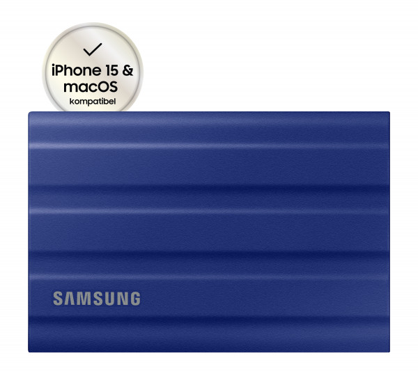 SSD 1TB Samsung Portable SSD T7 Shield USB3.2 Blue