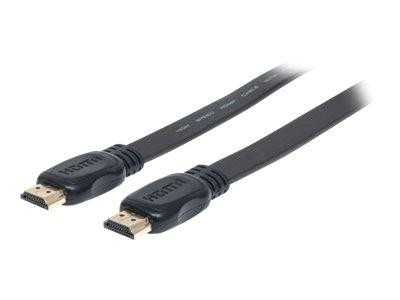 Manhattan HDMI-Kabel flach Ethernet Kanal3D 4K 2m