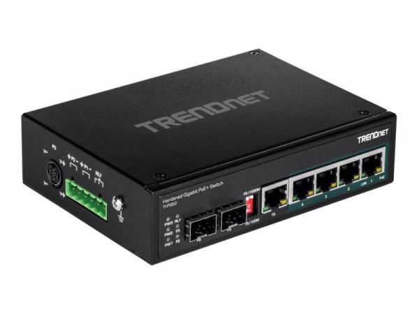 TRENDnet Switch 6-port Gbit PoE+ DIN Rail Switch 120W