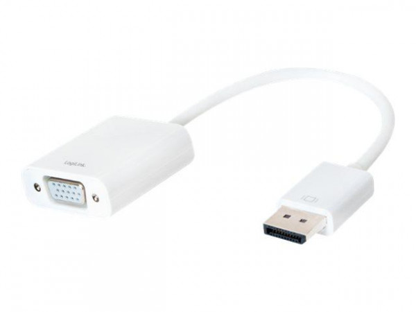 LogiLink DisplayPort 1.2 zu VGA Adapter m.15cm Kabel(Aktiv)