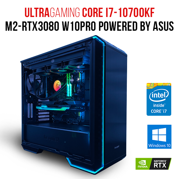 PC Ultra Gaming Core i7-10700K-M2-RTX3080 OC W10Pro PBA