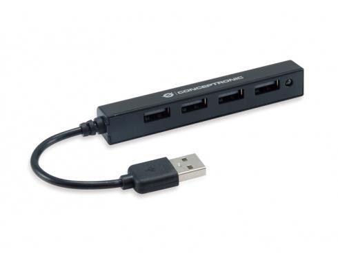 CONCEPTRONIC USB-Hub 4Port USB2.0 schwarz