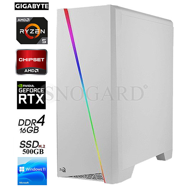 PC GamingLine R5-5500 16GB-DDR4 RTX3060 500GB-SSD W11Home