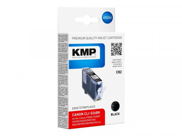 KMP Patrone Canon CLI526BK black 3005 S. C82 kompatibel