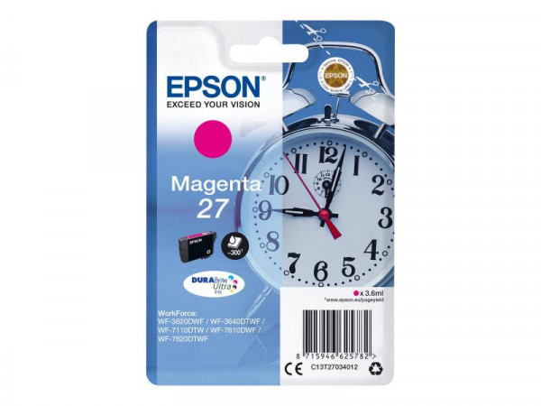 Patrone Epson 27 magenta Dura Brite Ultra 3,6ml