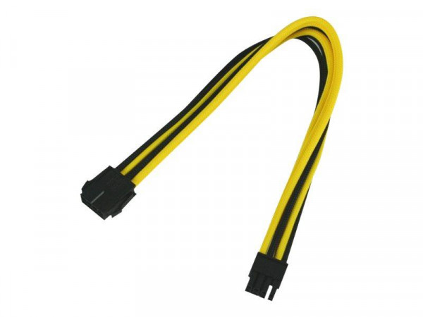 Kabel Nanoxia 8er PCI-E Verlängerung, 30 cm, Schwarz/Gelb