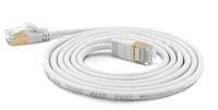 Wantec Patchkabel SSTP CAT7 Ste. CAT6a d=4mm 0,10m weiß