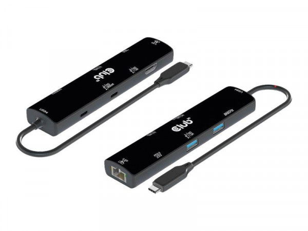 Club3D USB4 6-in1-HUB USB-C > HDMI/2xUSB/2xUSB-C/RJ45 100W