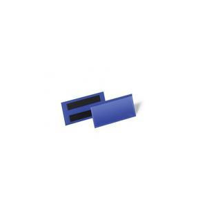 DURABLE magnetische Etikettentasche 100x38mm 50er Pck blau
