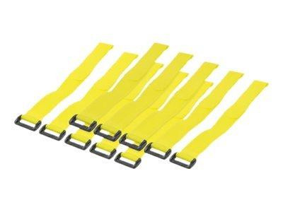 LogiLink Kabelbinder mit Klettverschluss gelb 10 Stück