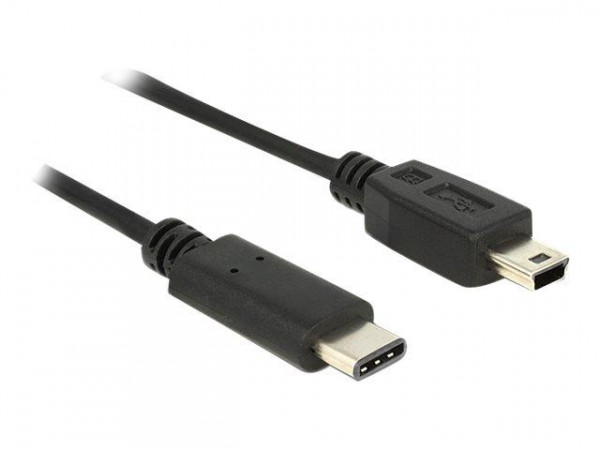 USB Kabel Delock C -> Mini-B St/St 0.50m schwarz