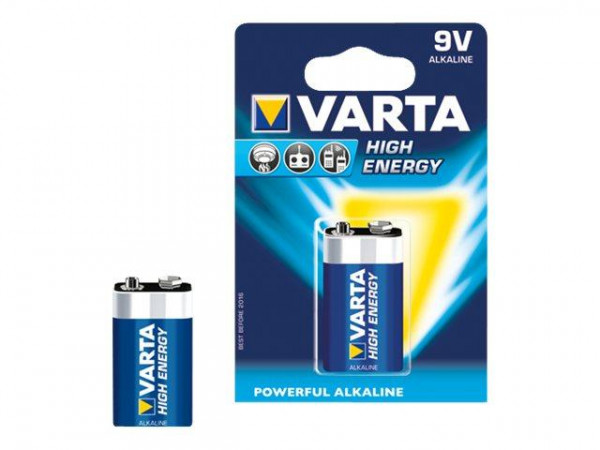 Varta Batterie LONGLIFE Power (High Energy) 9V Block 1St.