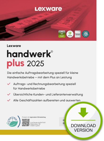 Lexware ESD handwerk plus 2025 Download Jahresversion (365T)