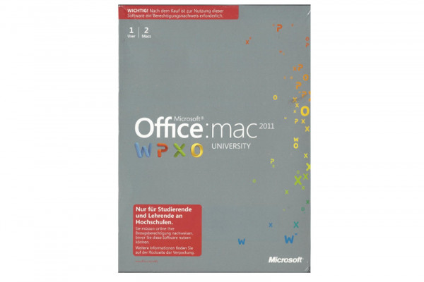 Office 2011 for MAC University DVD deutsch