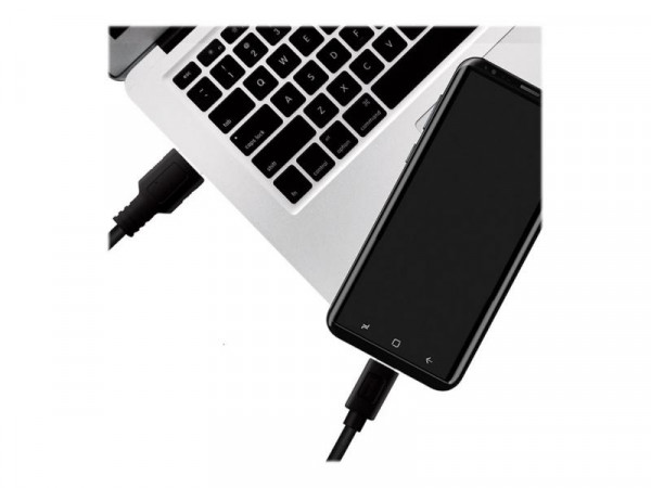 Logilink USB-C Kabel 3.2 Gen1, C/M zu USB-A/M, schwarz 2 m