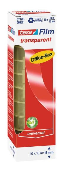 tesafilm Office Box 10 Rollen 10m 15mm transparent