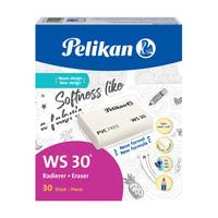 Pelikan Radierer WS30 Cotton, Weiß, Schachtel mit 30 Stück