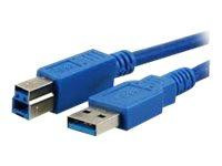 MediaRange USB Kabel A -> B St/St 1.80m blau USB3.0
