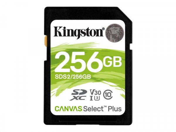 SD MicroSD Card 256GB Kingston SDXC Canvas+ (Class10) V30