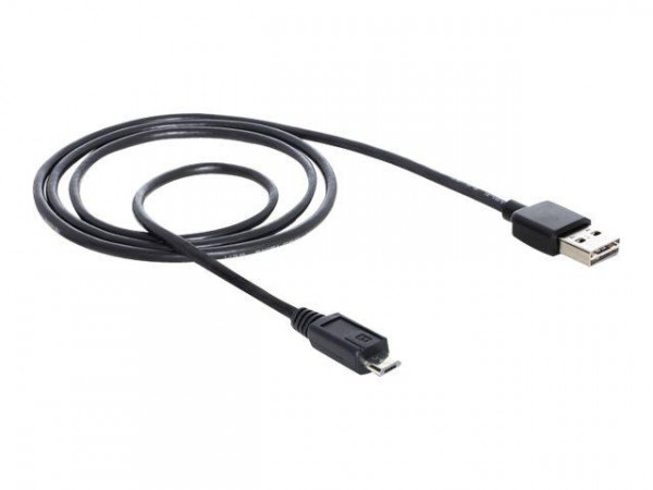USB Kabel Delock A -> Micro-B St/St 1.00m sw