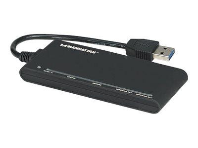 Manhattan Multi-Card Reader/Writer - Kartenleser - 62-in-1 (Multi-Format)