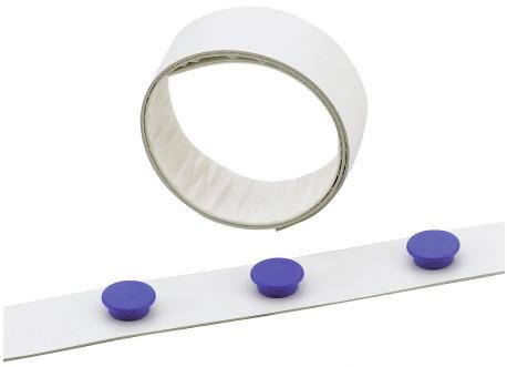 DURABLE Magnetband selbstklebend 3,5cmx500cm weißes Band