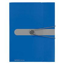 Herlitz Sammelbox A4 PP 4.0cm opak blau m.Gummizug
