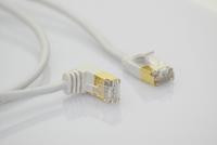 Wantec Patchkabel SSTP CAT7 Ste.CAT6a d=4mm up 90+180° 1m gr