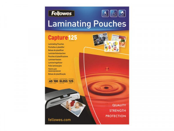 Fellowes Laminierfolie Capture A5 125 Mikron 100er Pack