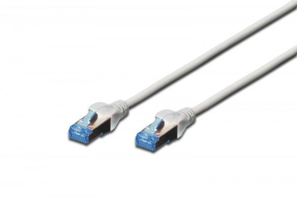 DIGITUS Patchkabel Cat5e SF/UTP 2xRJ45 10,0m grau Hebelschut