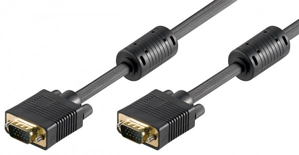 SVGA Monitorkabel, St/St, 3,0m, schwarz, Blister