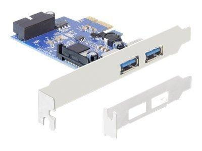 Delock PCI Express Card > 2 x external USB 3.0 + 1 x internal 19 pin USB 3.0