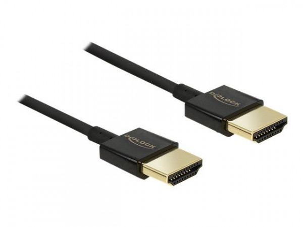 HDMI Kabel Delock Ethernet A -> A St/St 2.00m 3D 4K slim