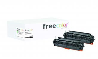 Toner HP 304A black CC530AD Doppelpack comp. Freecolor