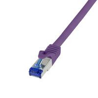 Logilink Patchkabel Ultraflex, Cat.6A, S/FTP, violett, 0,5 m