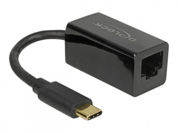 DELOCK Adapter SuperSpeed USB-C St > Gigabit LAN komp. schw.