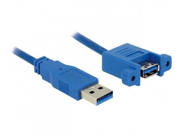 USB3.0 Kabel Delock A -> A St/Bu 1.00m Einbau