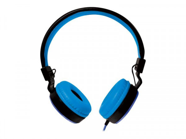 Logilink Stereo-Kopfhörer, 1x 3,5-mm-Klinke faltbar, blau