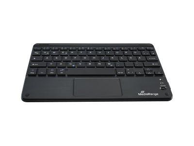 MediaRange Tastatur Wireless 64 Tasten Touchpad DE schwarz