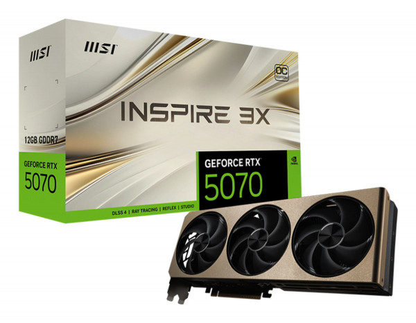 MSI RTX5070 INSPIRE 3X OC 12GB GDDR HDMI 3xDP
