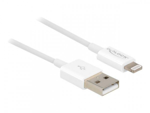 DELOCK USB Daten-/Ladekabel iPhone/iPad/iPod 15cm weiß